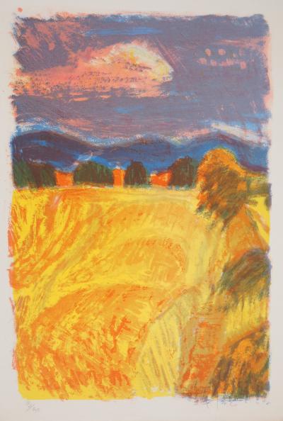 Roger MONTANE : L’été à la campagne - Lithographie originale signée 2
