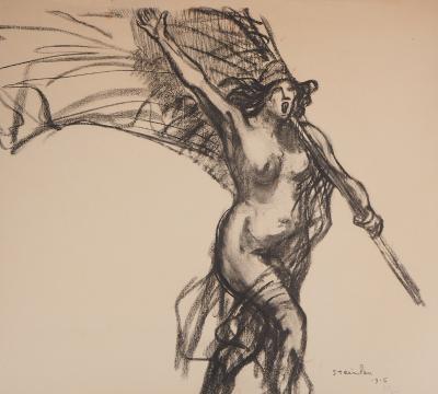 Théophile Alexandre STEINLEN : La République nous appelle, 1915 - Lithographie originale signée 2