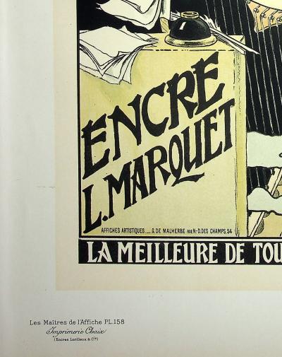 Eugène GRASSET :  La poétesse à la plume - Lithographie originale signée 2