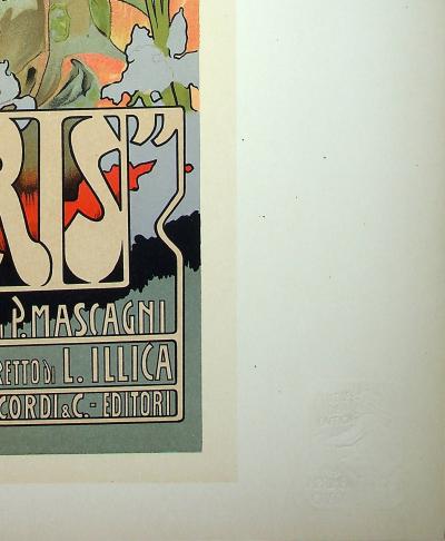 HOHENSTEIN : Iris, opéra-comique, 1899 - Lithographie originale signée au crayon 2