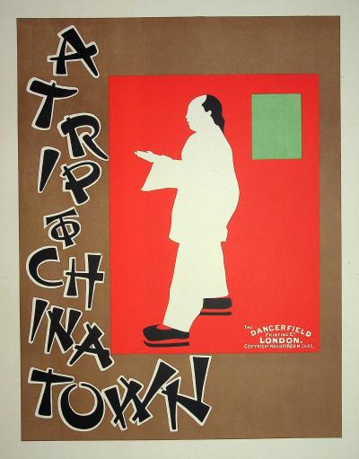 Brothers BEGGARSTAFF : A Trip to China Town, 1899 - Lithographie originale signée 2