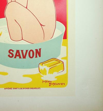 MEUNIER : Savon Starlight, 1900 - Lithographie originale signée 2