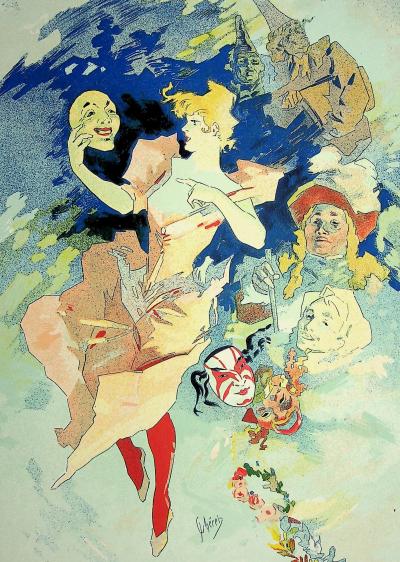 Jules CHERET: La Comédie, 1900 - Original signed lithograph 2