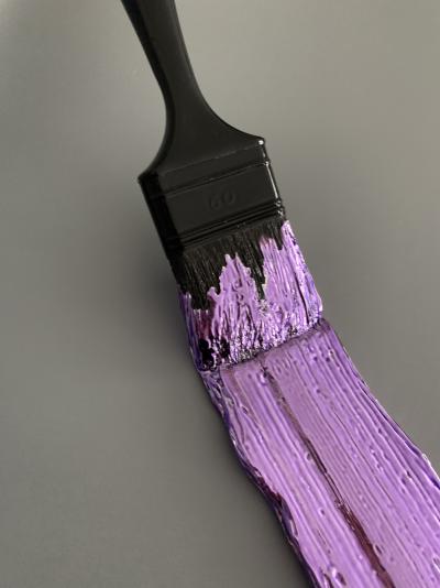 Santicri - Violet Brush, 2025 - Résine 2
