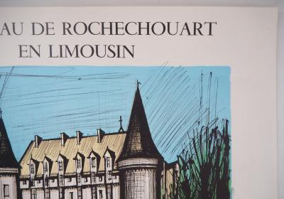 Bernard BUFFET - Château de Rochechouart, Lithographie originale signée 2