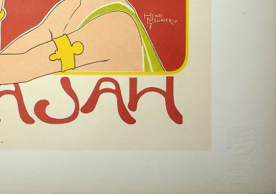 Georges MEUNIER : La femme inca, 1899 - Lithographie originale signée 2