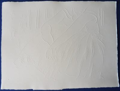 Henri MATISSE (d’après) : Ballerine assise, 1994 - Gravure sur bois signée 2