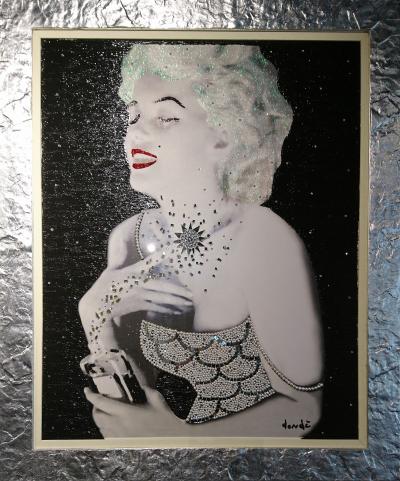 Daniele DONDE - Marilyn Monroe - Technique mixte sur toile 2