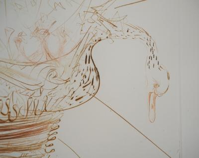 Salvador DALI : Le roi surréaliste, 1970 - Gravure originale signée 2