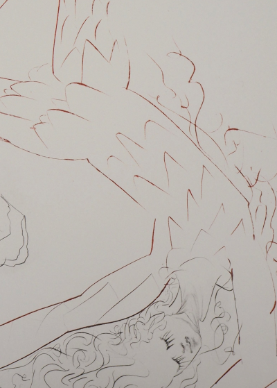 Salvador DALI : Tristan assoupi - Gravure Originale Signée 2