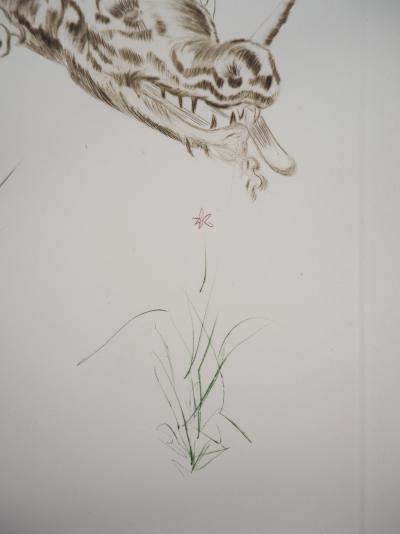 Salvador DALI : Tristan et le dragon, 1970 - Gravure originale signée 2