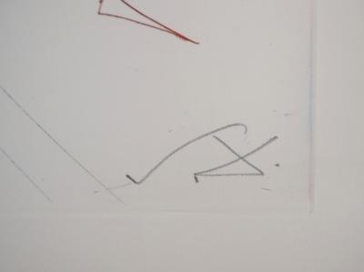 Salvador DALI : La Belle et le nain, 1970 - Gravure Originale Signée 2