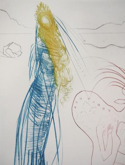 Salvador DALI : La Belle et le nain, 1970 - Gravure Originale Signée 2