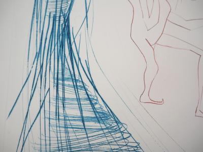 Salvador DALI : La Belle et le nain, 1970 - Gravure Originale Signée 2