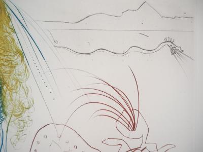 Salvador DALI : La Belle et le nain, 1970 - Gravure Originale Signée 2