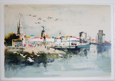 Michel JOUENNE - La Rochelle - Lithographie signée au crayon 2