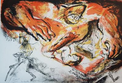 Pierre PARSUS - Georges Brassens : le gorille - Lithographie originale signée au crayon 2