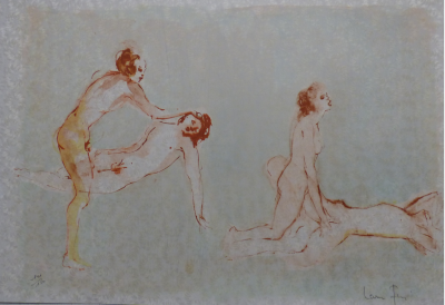 Léonor FINI - Deux couples I, 1970 - Lithographie originale signée 2