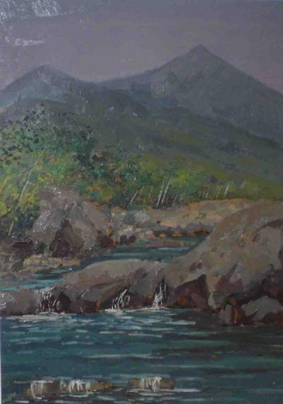 Angiolo VOLPE - Rivière Lima - Huile sur toile 2