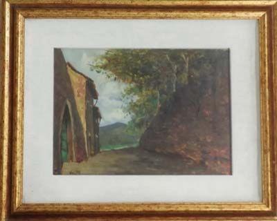 Angiolo VOLPE - Ruelle - Huile sur toile 2