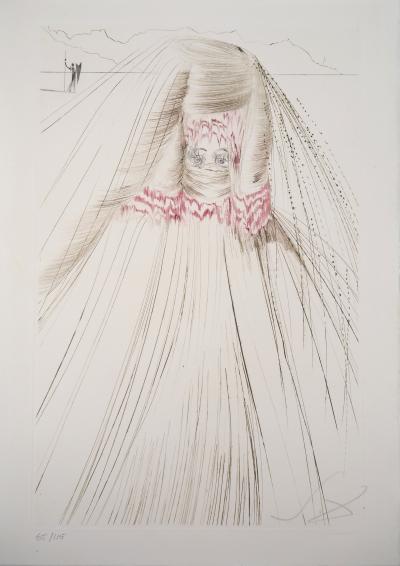 Salvador DALI : La reine avait bliaut de soie, 1970 - Gravure Originale Signée 2
