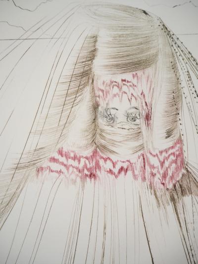 Salvador DALI : La reine avait bliaut de soie, 1970 - Gravure Originale Signée 2