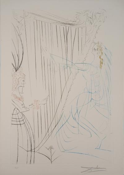 Salvador DALI : Iseult et Branguine, 1970 - Gravure Originale Signée 2