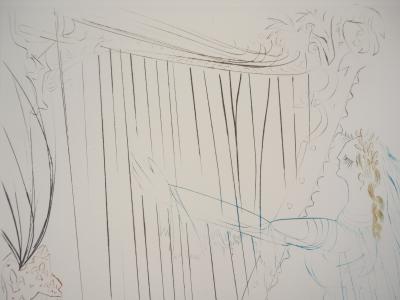 Salvador DALI : Iseult et Branguine, 1970 - Gravure Originale Signée 2