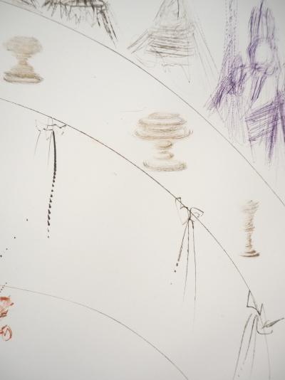 Salvador DALI : Les chevaliers du roi Arthur, 1970 - Gravure Originale Signée 2