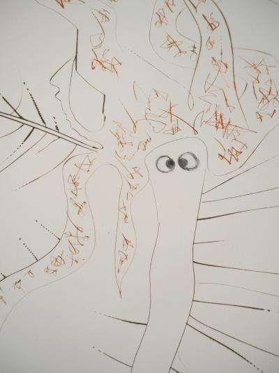 Salvador DALI: Tristan le fou, 1970 - Original Signed Etching 2