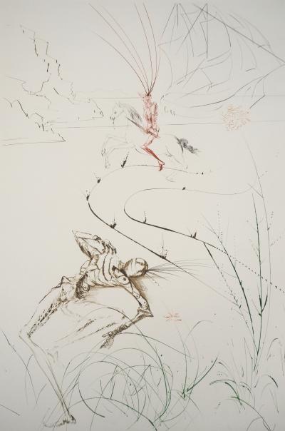 Salvador DALI : Dernier combat de Tristan, 1970 - Gravure Originale Signée 2
