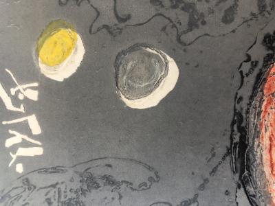 Serge HÉLÉNON - Composition abstraite II - Aquagravure signée au crayon 2