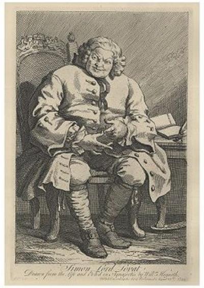 William HOGARTH (d’après) - Simon Lord Lovat - Eau-forte 2