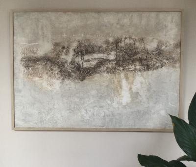 Pierre Marie BRISSON - Composition, vers 1980 - Gravure au carborundum signé 2