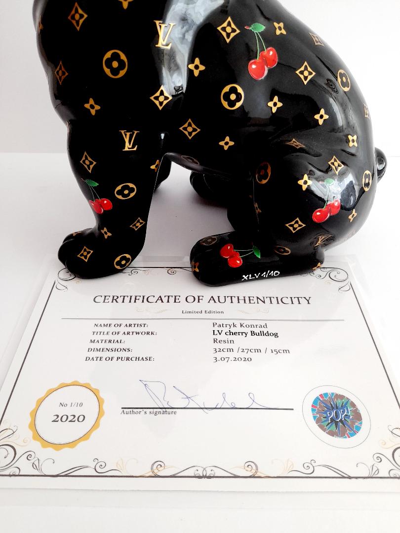 Patrick KONRAD - Louis VUITTON Black Bulldog - Sculpture - Revelations -  Plazzart