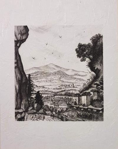 Tavy NOTTON - La vie des abeilles IV, 1954 - Gravure au burin 2