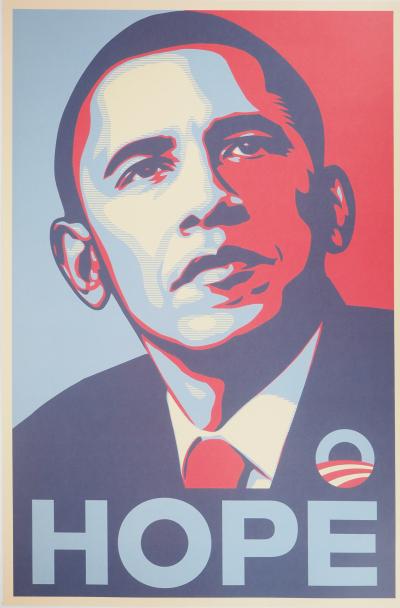 Shepard FAIREY (Obey) - Hope OBAMA - Impression offset 2