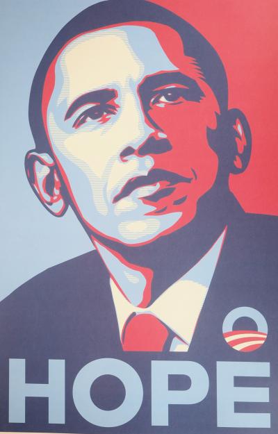 Shepard FAIREY (Obey) - Hope OBAMA - Impression offset 2