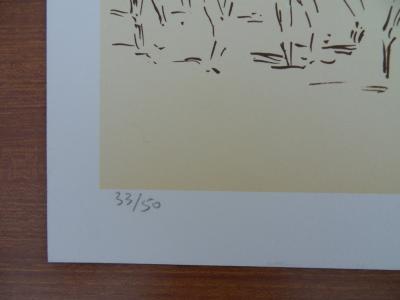 José de ZAMORA : Le défilé dans l’arène - Lithographie signée au crayon 2