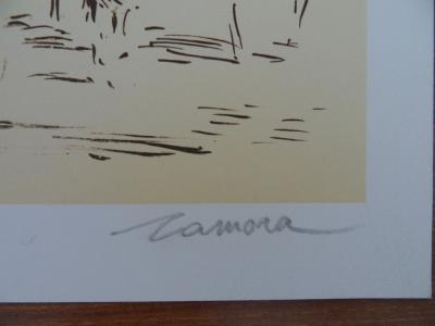 José de ZAMORA : Le défilé dans l’arène - Lithographie signée au crayon 2