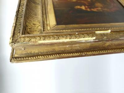 Jean-Marius FOUQUE - La fileuse - Huile sur panneau, Seconde moitié du XIXe siècle 2