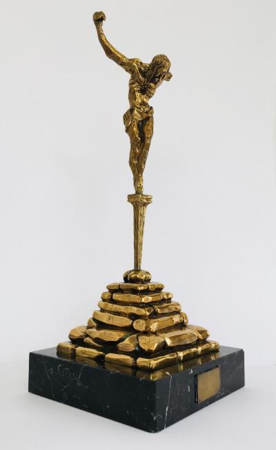 Salvador DALI (d’après) - Christ de Saint Jean de Croix - Sculpture en bronze signée 2