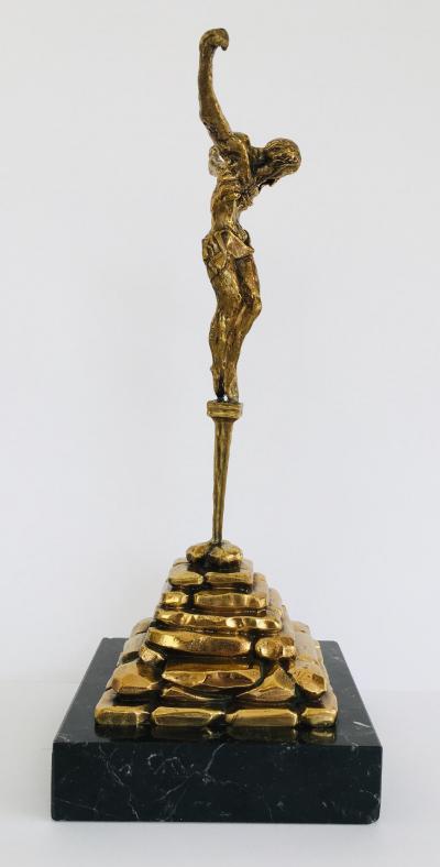 Salvador DALI (d’après) - Christ de Saint Jean de Croix - Sculpture en bronze signée 2