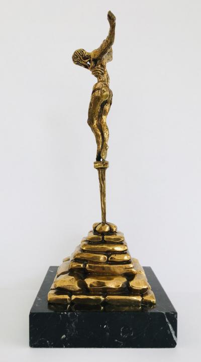 Salvador DALI (d’après) - Christ de Saint Jean de Croix - Sculpture en bronze signée 2