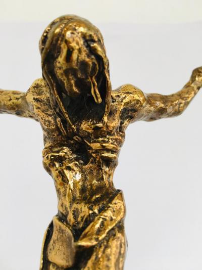 Salvador DALI (d’après) - Christ de Saint Jean de Croix - Sculpture en bronze signée 2