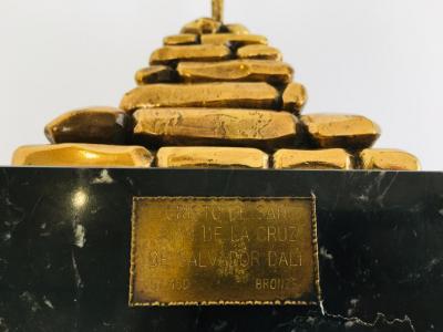 Salvador DALI (d’après) - Christ de Saint Jean de Croix - Sculpture en bronze signée 2