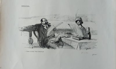 Jean-Louis FORAIN - Loin du front, 1914 - Héliogravure signée au crayon et justifiée 2