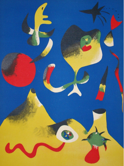 Joan MIRO - Air, 1937 - Lithographie en couleurs 2