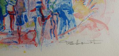 Bernard LORIOT - Le port, 1975 - Lithographie originale signée au crayon 2