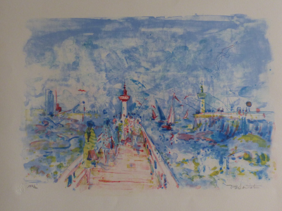 Bernard LORIOT - Le phare, 1975 - Lithographie originale signée au crayon 2